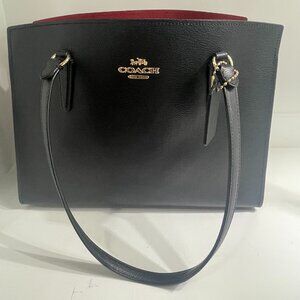 Authentic Coach Tatum Carryall Black True Red